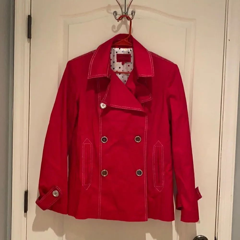 Illusion by Sherry Cassin Red Coat M